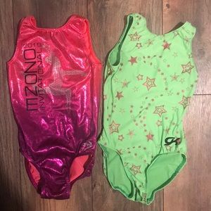 Bundle 2 youth Medium Gymnastics Leotards